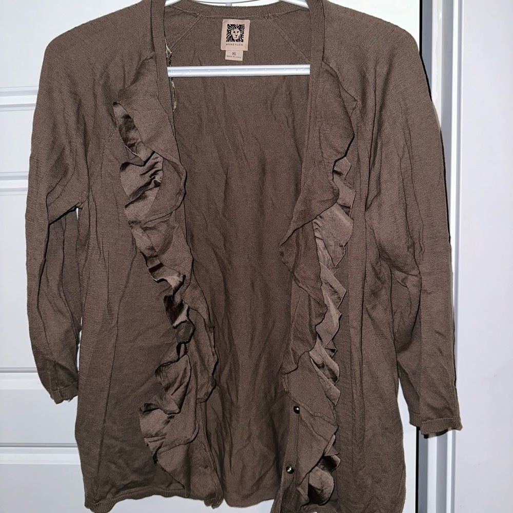 Anne Klein button down cardigan top